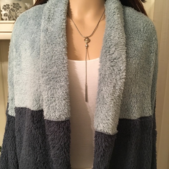 SOFT COLOR BLOCK OPEN STYLE JACKET ALL SEASON - Picture 2 of 14